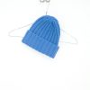 Women Petit Calin Mutzen | Cashmere Mutze Mit Breiten Rippen - Farbe Azure - Petit Calin Hamburg