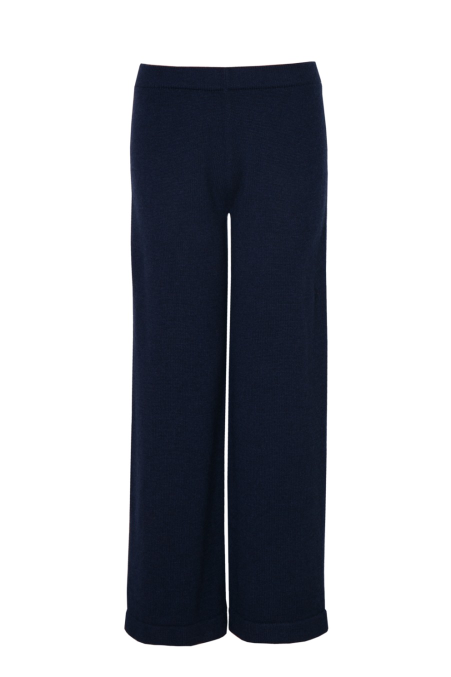 Women Petit Calin | Weite Hose Aus Kaschmirstrick - Farbe Navy - Petit Calin Hamburg