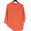 Women Petit Calin | Kaschmirponcho - Farbe Tangerine - Petit Calin Hamburg