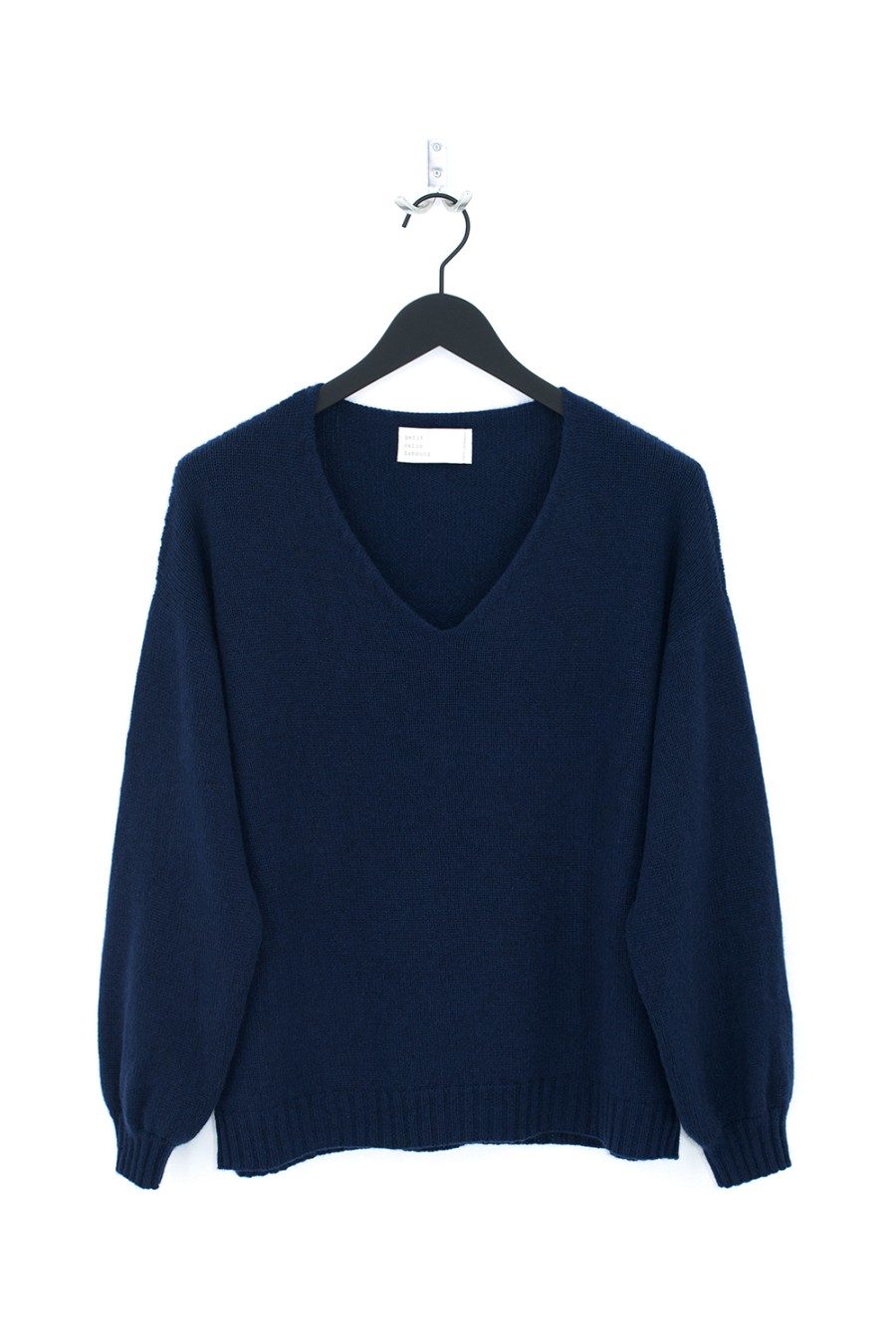 Women Petit Calin | Kaschmirpullover Mit V-Ausschnitt - Farbe Navy - Petit Calin Hamburg