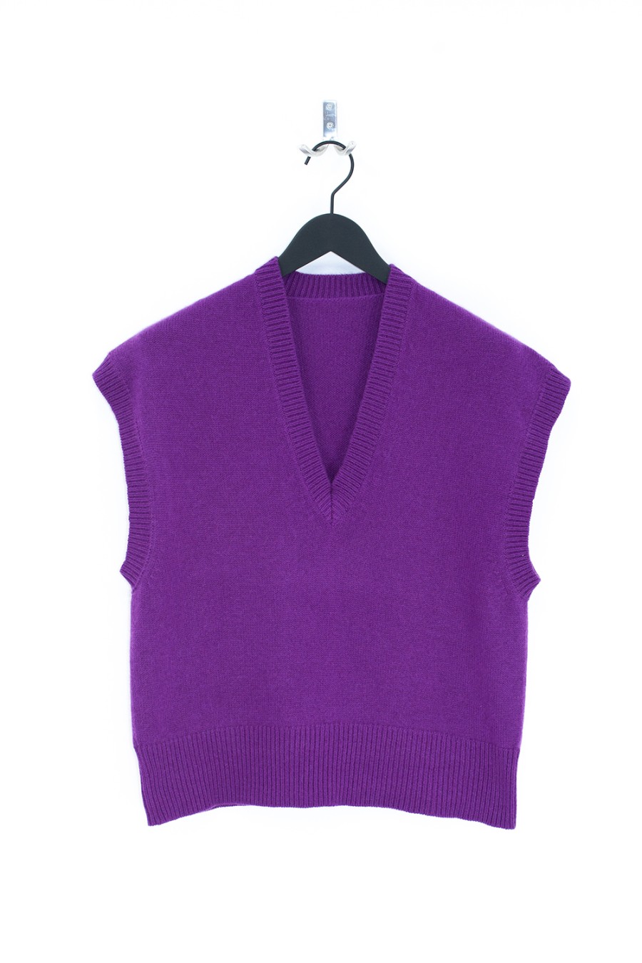 Women Petit Calin | Kaschmir Pullunder - Farbe Violet - Petit Calin Hamburg