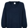 Women Petit Calin | Kaschmirpullover Mit V-Ausschnitt - Farbe Mazarine - Petit Calin Hamburg