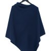 Women Petit Calin | Kaschmirponcho - Farbe Navy - Petit Calin Hamburg